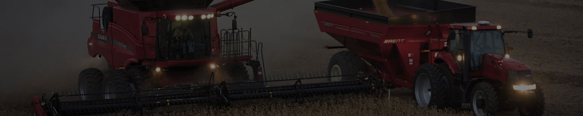 Case Combine During Harvest